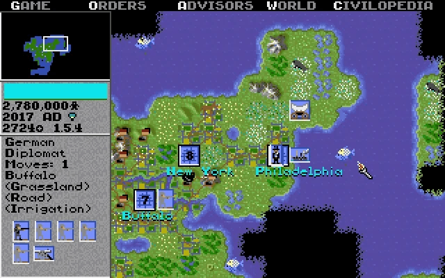 Ingame Screenshot taken from Sid Meier's Civilization